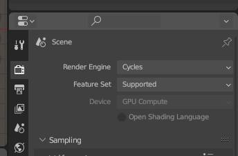 Blender change to Cycles